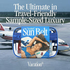 VACATION Sun Belt Sampler Kit, SPF 30-50 Sunscreen Pack, Includes Classic Lotion, Super Spritz Face Mist, Baby Oil, After Sun Gel, Festival Friendly Fanny Pack