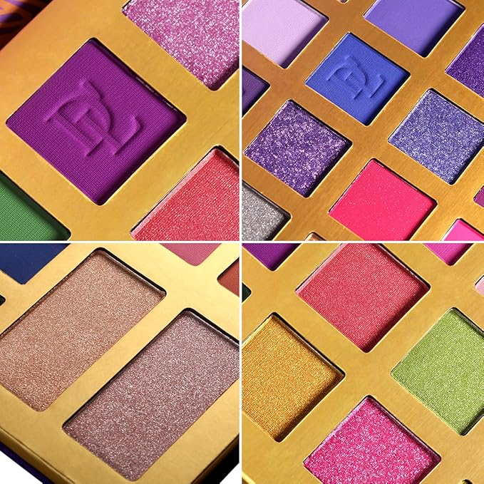 Large Eyeshadow Palette for Makeup Beginners, DE'LANCI Big Colorful All In One Makeup Palette for Stage Makeup, Blush Highlighter Contour Full Highly Pigmented Makeup Pallet Teen Holiday Gifts