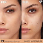 Maybelline Super Stay Lumi-Matte Foundation, Lightweight and Buildable Full Coverage Foundation Makeup For Up To 30HR Wear, 129, 1 Count