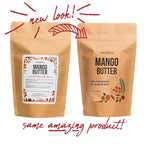 Raw Mango Butter - 100% Natural Skin and Hair Moisturizer - Use with Shea in DIY Whipped Body Butter, Mango Body Lotion, Lip Gloss and Soap Making, 8 oz Block