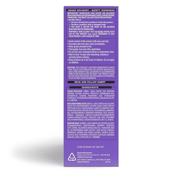 SoftSheen-Carson Dark and Lovely Fade Resist Rich Conditioning Hair Color, Permanent Hair Color, Up To 100 percent Gray Coverage, Brilliant Shine with Argan Oil and Vitamin E, Red Hot Rhythm