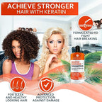 Keratin Enriched Shampoo - Sulfate and Paraben Free - Anti Frizz Treatment for Women and Men – Professional Salon Grade Repair Formula with Silk Protein for Dry, Frizzy Damaged and Color Treated Hair