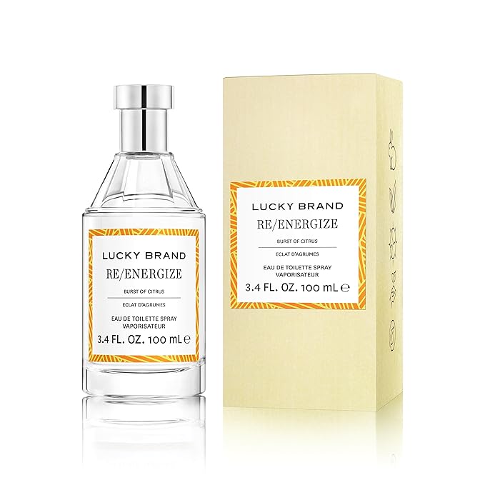 Lucky Brand Re/Energize The New Sustainably-Inspired & Exhilarating Mood-Evoking Unisex Fragrance For Women & Men, 3.4 Fl Oz EDT Spray (Pack of 1)