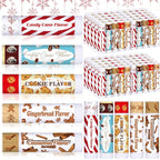 50 Pcs Christmas Lip Balms Gifts Bulk Cane Hot Cocoa Cookie Cinnamon Gingerbread 5 Assorted Flavor Holiday Party Treat Goodie Bags Stuffers Small Gifts for Friends Neighbors Colleagues