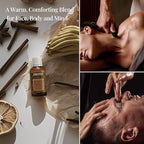 Sandalwood & Bergamot Botanical Massage Oil – Lightweight Body Oil with Jojoba & Almond – Wood & Citrus Aroma for Deep Massage, Fascia Release & Self-Care, 30ml (1.0 fl oz)
