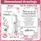 30 Pack Thank You Gift Lip Balm Bulk Bridal Shower Favors Bridal Shower Favor Lip Care Set Bachelorette Party Favors Baby Shower Favor Thank You Appreciation Gift for Guest Basket Gift Stuffer