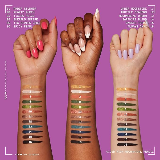 NYX PROFESSIONAL MAKEUP Mechanical Eye Pencil, Vivid Rich Mechanical, Creamy Retractable Eyeliner - It's Giving Jade, Olive Green Eyeliner