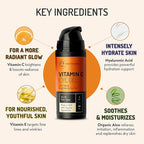 Eve Hansen Vitamin C Eye Gel - Under Eye Cream for Dark Circles and Puffiness - Anti-Aging Eye Repair Cream with Hyaluronic Acid - Under Eye Treatment for All Skin Types - Eye Brightening Cream - 1 oz