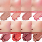 8 Colors Blush Palette, 4 Powder + 4 Cream Blush Palette, Contour and Highlight Blush Palette, Natural Nude Makeup Brighten Skin Tone Portable Makeup Blush, Professional Facial Makeup Blush