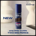 Clairol Root Touch-Up Color + Volume 2-in-1 Temporary Spray, Medium Brown Hair Color, Pack of 1