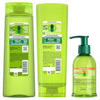 Garnier Fructis Sleek & Shine Shampoo, Conditioner + Anti-Frizz Serum Set for Frizzy, Dry Hair, Argan Oil (3 Items), 1 Kit (Packaging May Vary)