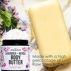 Body Butter for Women LAVENDER NEROLI | Whipped Body Moisturizer with Raw Shea Butter for Dry Skin, Paraben Free, Non-Greasy, No Synthetic Fragrances | 8 oz