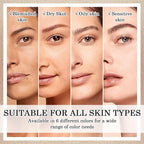 6 Colors Correcting Concealer Cream Contour Palette,Long Lasting Concealer Cream Makeup Palettes with Concealer Brush,Multi-purpose Contouring Liquid Foundation Makeup Kit