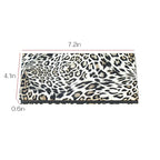 Mermaid Empty Magnetic Palette, Fish scale Empty Magnetic Palette for Highlighters Eyeshadows Lipstick Blush Powder Rectangle Large size (Leopard Grain)