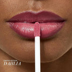 FITGLOW Beauty Lip Colour Serum | Hydrating Lip Gloss | Plumping Anti-Aging Lip Treatment | Natural Shine with Pomegranate Sterols & Collagen | Buildable Color for Dry Chapped Lips | Dahlia - 10g