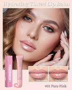 Tinted Lip Balm-1Pcs Pink Peptide Hydrating Lip T