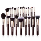 Jessup Makeup Brushes Set Professional, 25PCS Premium Natural Powder Foundation Eyeshadow Blending Concealer Blusher Highlight Labeled Brushes, T280