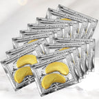 Under Eye Anti-Aging Eye Mask Collagen Patch Treatment for Minimizing Wrinkles, Puffy Eyes, Eye Bags, Dark Circles, Fine Lines Under the Eye, Looking Less Tired, Revitalizing, Moisturizing and Refreshing Your Skin 12 Pairs (Gold)