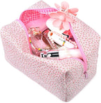 Soidram quilted makeup bag floral