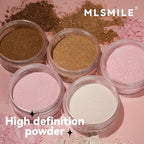 AKARY Dark Complexion Translucent Setting Powder, Shimmer Finishing Powder Oil Control for Long Lasting Makeup, Lightweight Loose Powder Waterproof, Blurring Powder for Medium To Tan Tones, 03