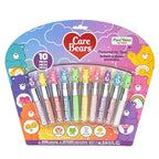 Care Bears 10 Piece Plant Based Lip Gloss, Girls Party Favors, First Makeup Set for Girl, Perfect for Parties, Sleepovers, and Birthday Gifts, Ages 3+, by Townley Girl