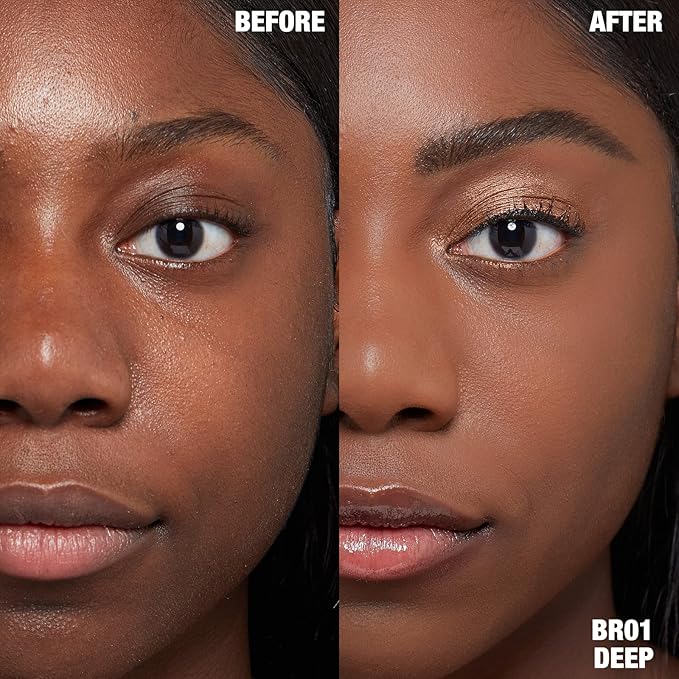 FOCALLURE #GoldenAge 5 in 1 Multi Uses Concealer Palette, 5 Colors Correcting Conceal Palette, Camouflage Contour Palettes for Dark Circles, Face Contouring Highlighter Pallet, BR01 DEEP