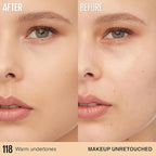 Maybelline Super Stay Lumi-Matte Foundation, Lightweight and Buildable Full Coverage Foundation Makeup For Up To 30HR Wear, 125, 1 Count