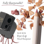 LAURA GELLER NEW YORK Marble Lips Multidimensional Liner, Romantic Rose - Marbleized Smooth Glide Sharpenable Lip Liner for Fuller Lips