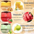 3 Pcs Bee Lip Balm Honey Pot with Stick,Moisturizing Lip Mask Overnight,Day and Night Tinted Sleeping Lip Balm,Hydrating Lip Scrubs Exfoliator & Moisturizer