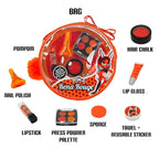 Miraculous Ladybug Kids Makeup Set - 10 Piece Bag with Nail Polish, Hair Chalk, Stickers & More - Safe, Non-Toxic Pretend Play Cosmetics - Rena Rouge Themed Makeup Kit for Children