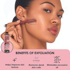 JAPONESQUE Dermaplaner and Cooling Eye Roller - Dual Ended Dermaplaning Facial Razor with Soothing Roller Ball Massager- Tool for Exfoliation, Hair Removal, Face Massage