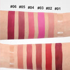 6PCS Diamond Lip Gloss Set, Matte & Pearlescent Finish, Long-Lasting Hydrating Lipstick, Non-Sticky, High-Pigment Formula for All-Day Wear, Shimmer & Velvet Effect (Diamond A, 1)