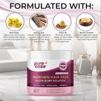Ingrown Hair Treatment & Exfoliating Pads – 50 Pre-Soaked Wipes for Razor Bumps Treatment for Women – Skin-Smoothing Formula for Face, Neck, Underarms & Bikini Area