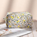 Soidram quilted makeup bag floral
