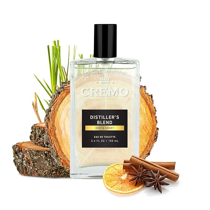 Cremo Cologne for Men - Distillers Blend Mens Cologne Spray - A Combination of Kentucky Bourbon, Smoked Vetiver and American Oak, Fragrances For Men, 3.4 Fl Oz
