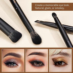 Jessup Makeup Brushes Set Jessup Make up Brushes 14Pcs Black Kabuki Foundation Eyeshadow Contour Concealer Powder Eyeliner Crease Eyebrow Blending Brush with Gift Box, T336-G