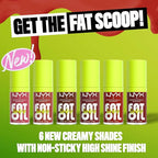 NYX PROFESSIONAL MAKEUP Fat Oil Lip Drip, Moisturizing, Shiny and Vegan Tinted Lip Gloss - Splash of Cream (Honey Nude)