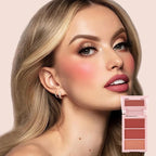 3 Colors Blush Palette, Blush and Highlighter Palette, Glowing Makeup