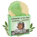 Otter co. Tea Tree and Rosemary Volumizing and Thickening Shampoo Bar - Olive Oil, Green Tea, Nettle, Zinc – Vegan, Sulfate Free & Non Toxic – Women and Mens Shampoo, All Hair Types, Made in USA