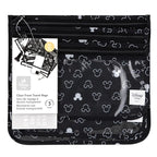Bumkins Disney Travel Bag, Toiletry, TSA Approved Pouch, Zip Bag, Quart Size Airline Compliant, Clear-Sided, Baby, Diaper Bag Organization, Accessories, Packing, Set of 3 Sizes, Mickey Mouse Icon