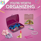 Caboodles Care Pack + Lil Bit Set, Pink & Violet, Travel Organizers for Makeup, Snap-Tight Latch for Mess-Free Travel, Compact Size