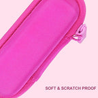 co2CREA Hard Case and Replacement Head Compatible with Finishing Touch Flawless Facial Hair Remover Electric Face Razor for Women (Pink Crystal Case + Replacement Head)