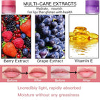 2PCS Lip Sleeping Mask, Lip Mask Overnight, Moisture & Lip Plumper Lip Wrinkles, Repair Lip Balm Prevention Dry and Cracked Lip Scrubs Exfoliato Smoothing Dry Lip Mask (Berry + Grape)