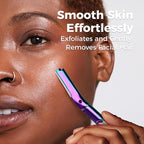 ZOMCHI Dermaplane Razor for Women Face, Premium Facial Razor & Eyebrow Razor, Dermaplaning Tool with Metal Handle, Removes Peach Fuzz, Exfoliates Skin, 11 Blades (Rainbow)