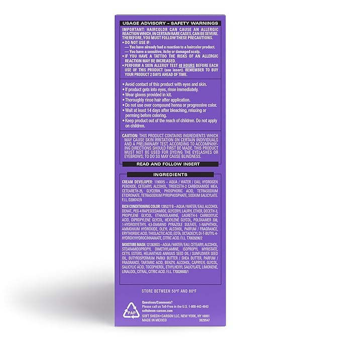 Softsheen-Carson Dark and Lovely Hair Dye, Fade Resist Hair Color with Conditioning Mask, Poppin Pink, 1 Kit