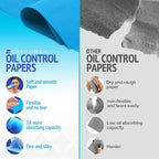 Oil Blotting Sheets for Face - Portable 1x50