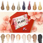 Vegan Eyeshadow Palette High Pigmented Brown Eyeshadow Palette Easy to Blend Color Fusion 16 Shades Metallic and Shimmer Nude Eyeshadow Palette Long Lasting Sweatproof and Waterproof