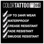 Maybelline New York Color Tattoo 24 Hour Longwear Cream Eyeshadow Makeup, Front Runner, 1 Count