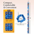 BT21 x Kitsch Satin Heatless Hair Curler Set - Heatless Curls Overnight, Hair Rollers for Soft Curls & Frizz-Free Styling, No Heat Curlers To Sleep in, Curling Rod Headband for Overnight Curl - BT21