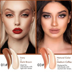 4 Colors Cream Contour, Stick Palette, Contouring Concealer, Stick Primer, Face Makeup Kit for Beginners, Cream Concealer and Highlight Stick(#1+3)